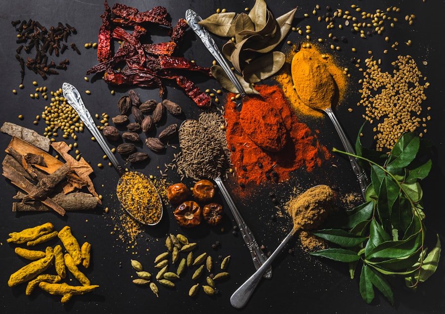 Influencer posing with spices